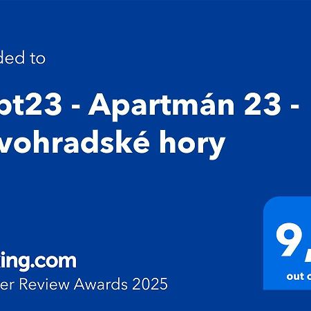 #Apt23 - Apartman 23 - Novohradske Hory Benesov nad Cernou Экстерьер фото